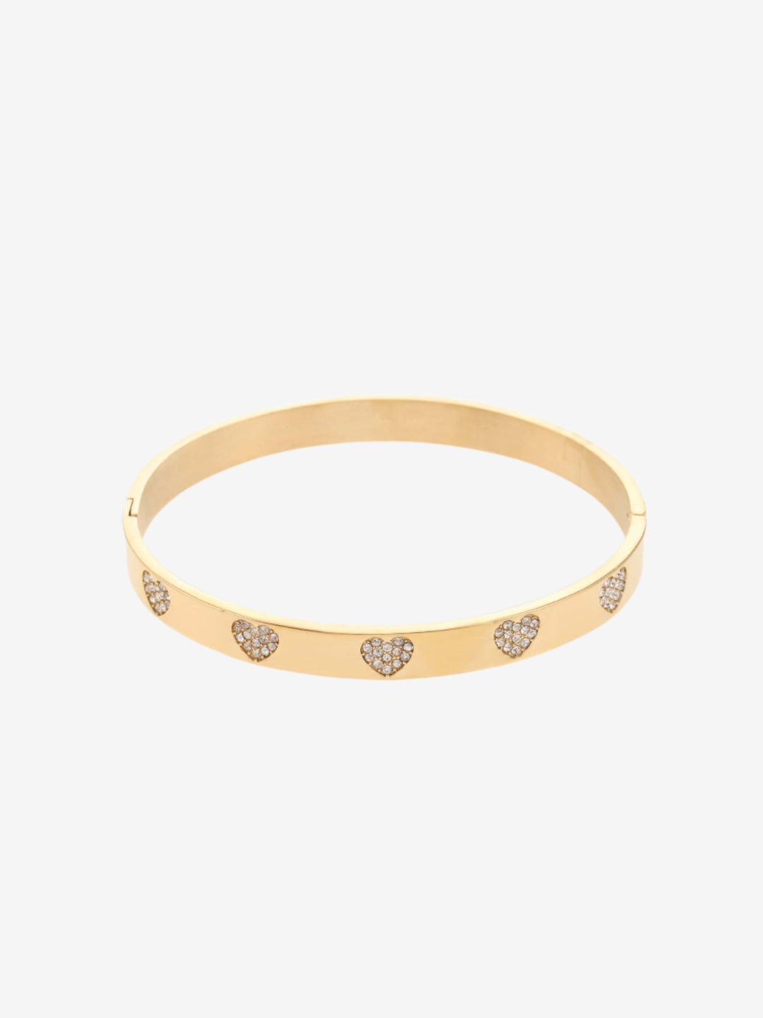 Bangle hart gevuld met steentjes
