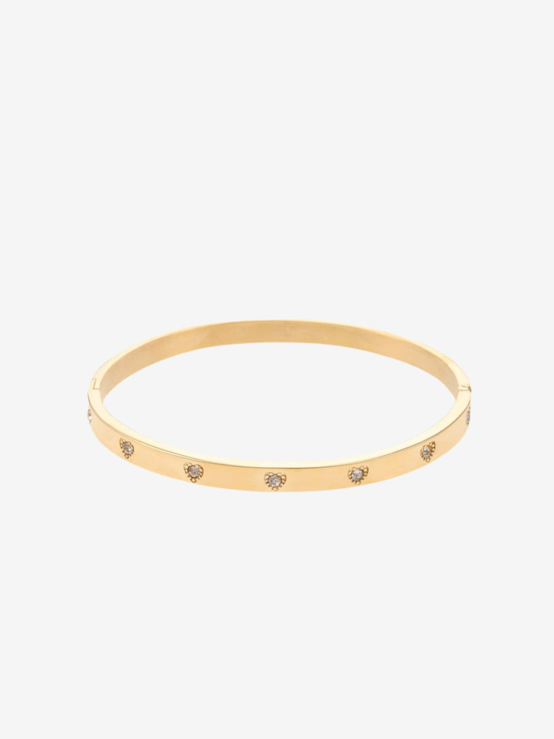 Bangle hartjes gevuld met steentjes