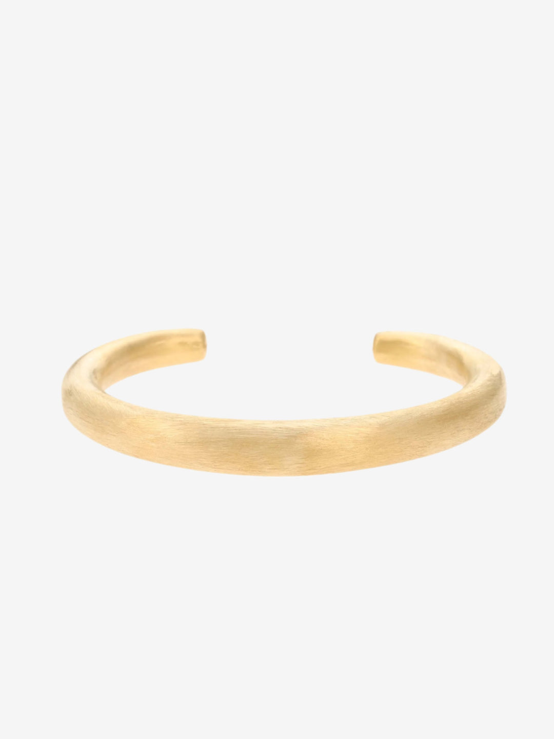 Statement open bangle mat thick