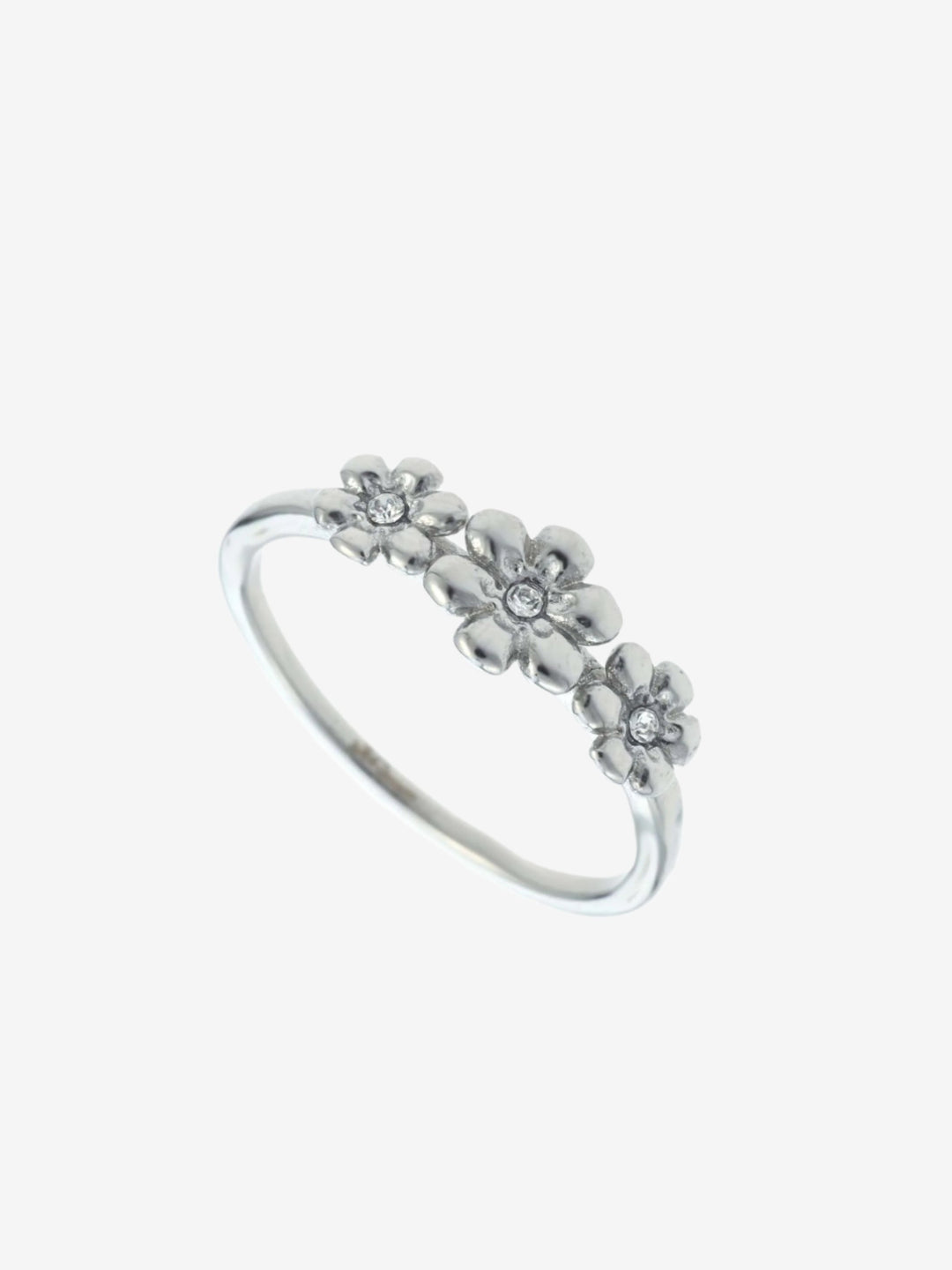 Statement ring met bloemtjes