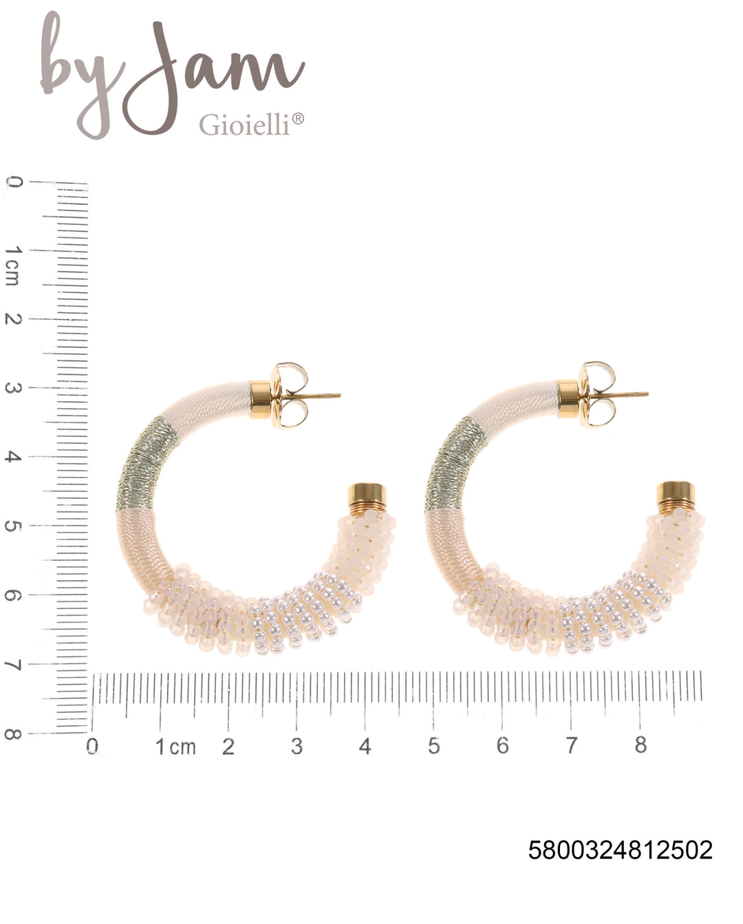 By Jam Gioielli-BJ16749-Stainless Steel-Oorbellen