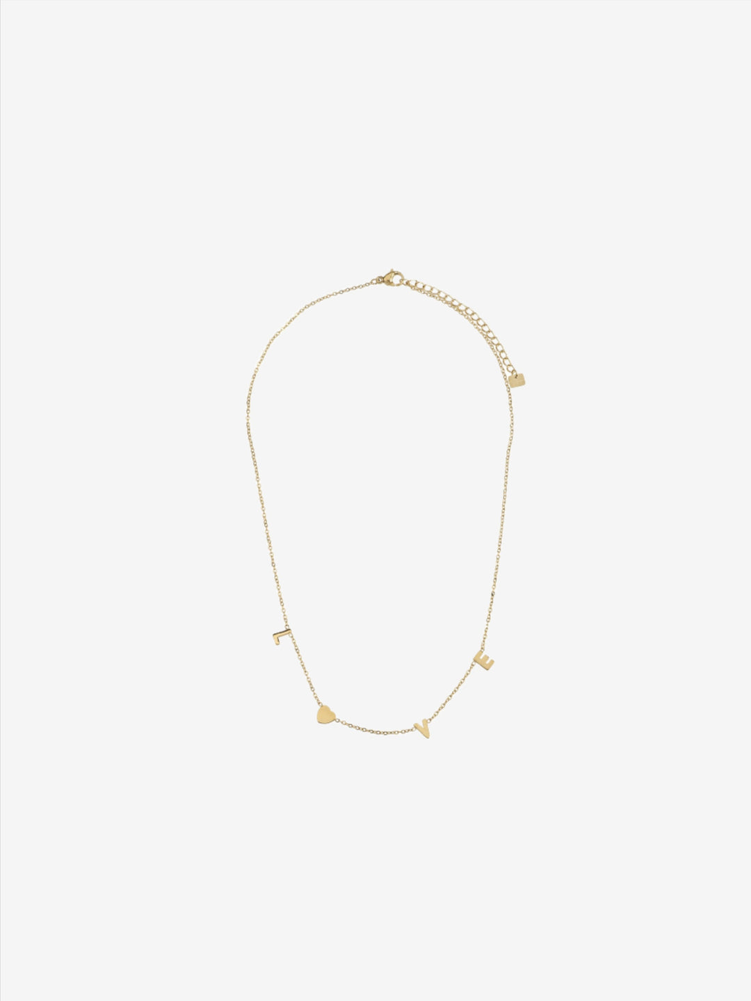 Necklace love with solid heart