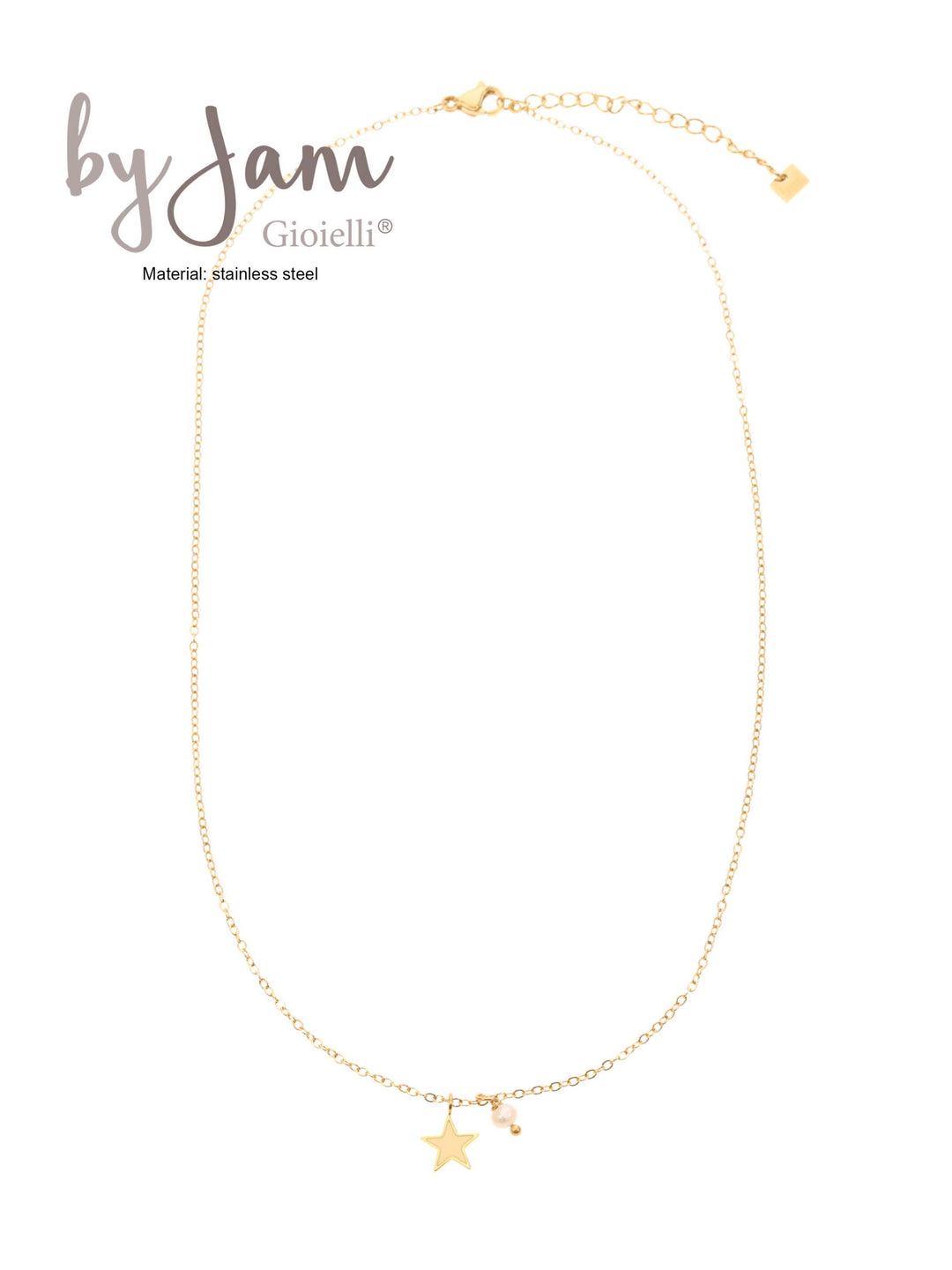 Nauty girl ketting met sterretjes en parel