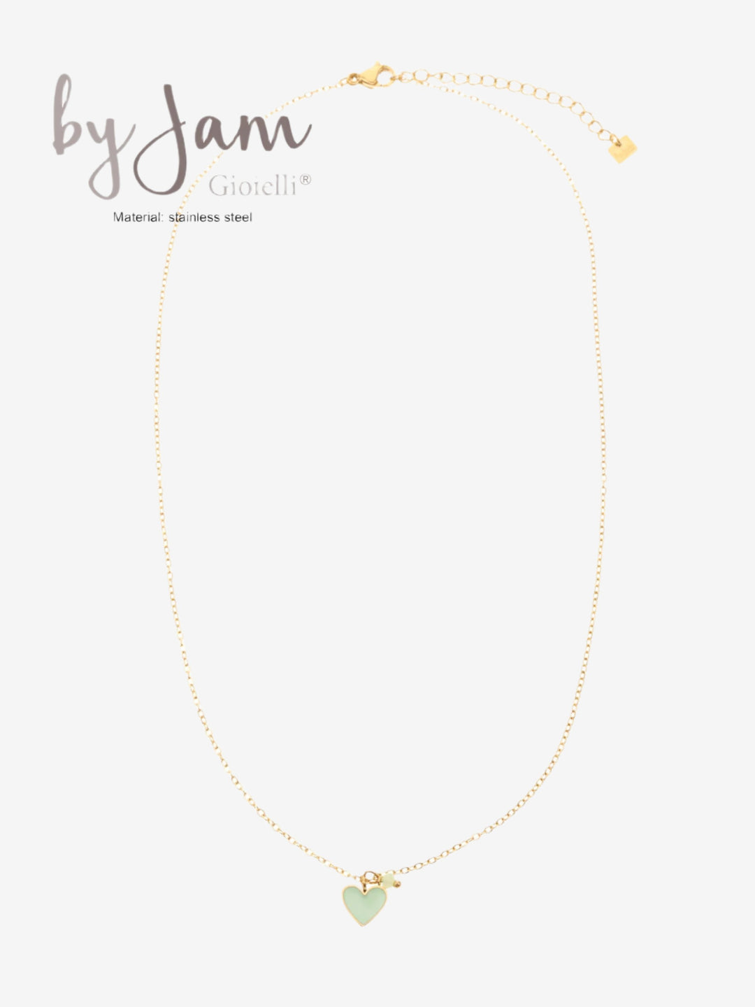 Nauty girl ketting met hartjes en gekleurde steentjes