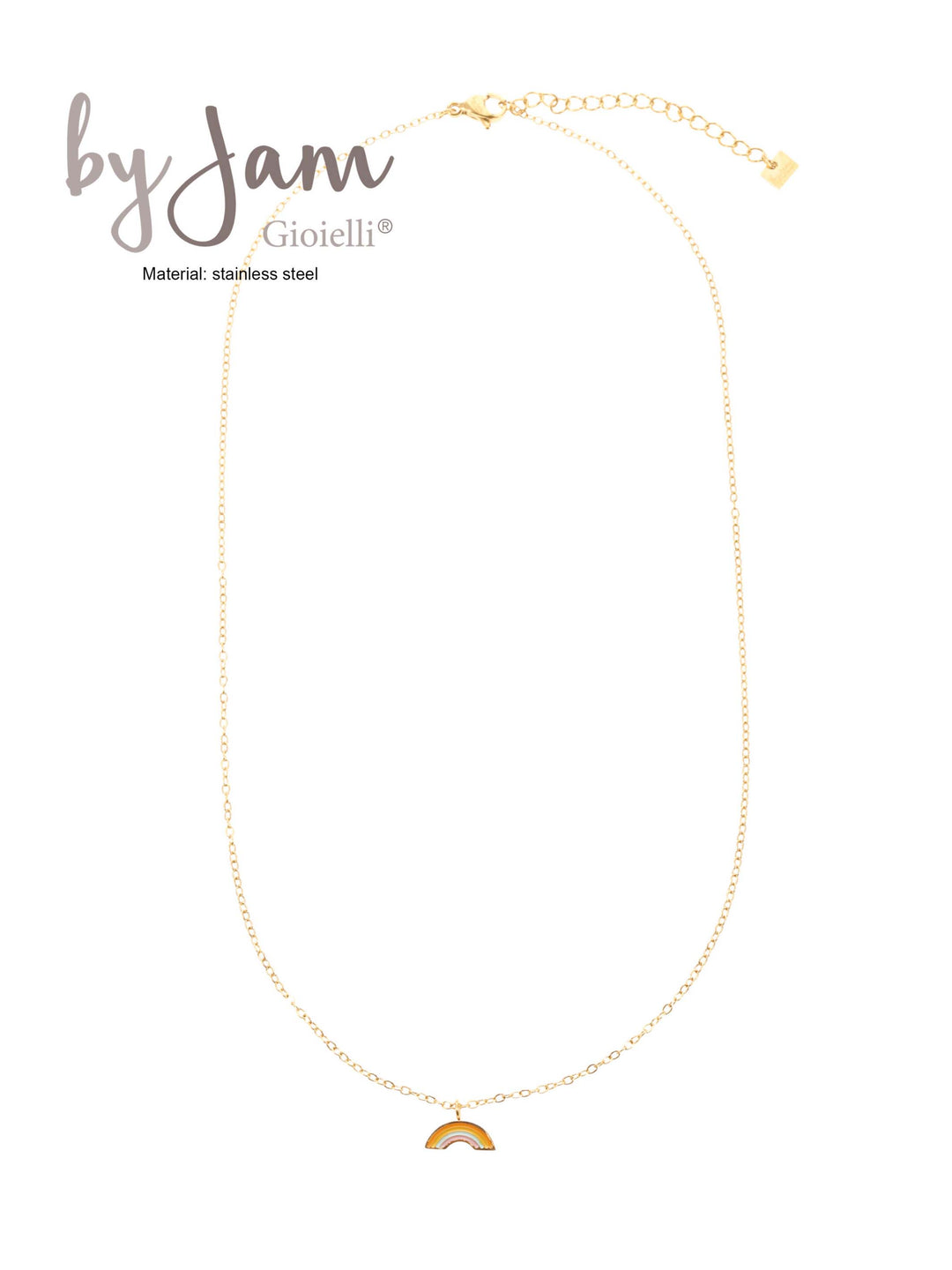 Nauty girl ketting met regenboog bedel