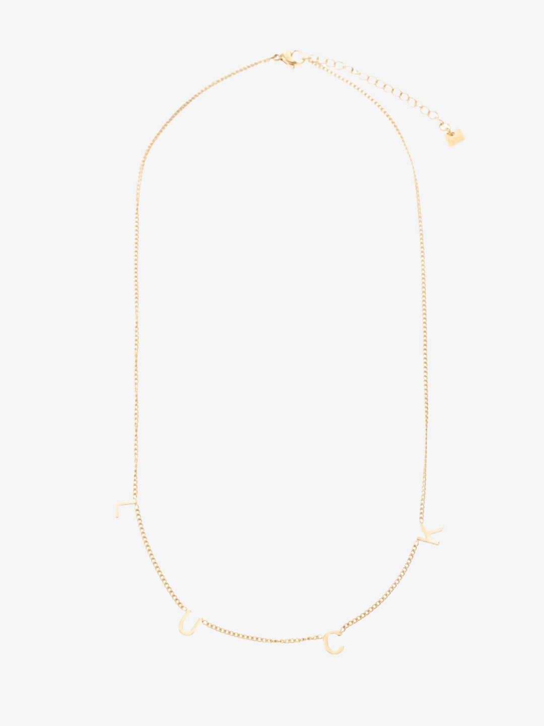 Ketting met luck letters