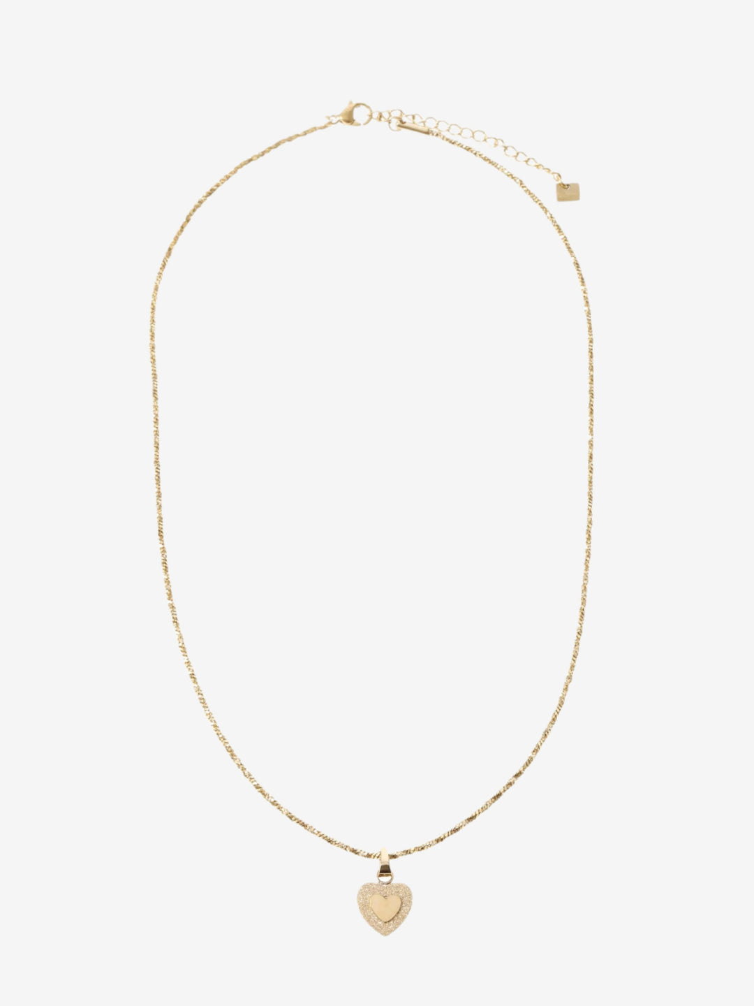 Love forever ketting hartjes in hart