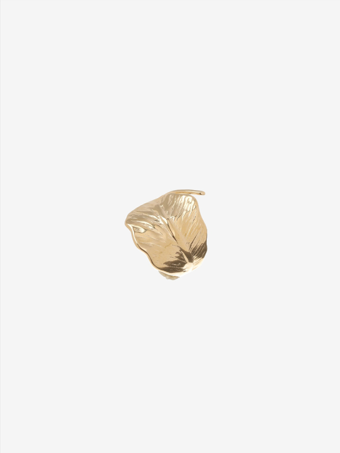 Statement ring met bladvorm