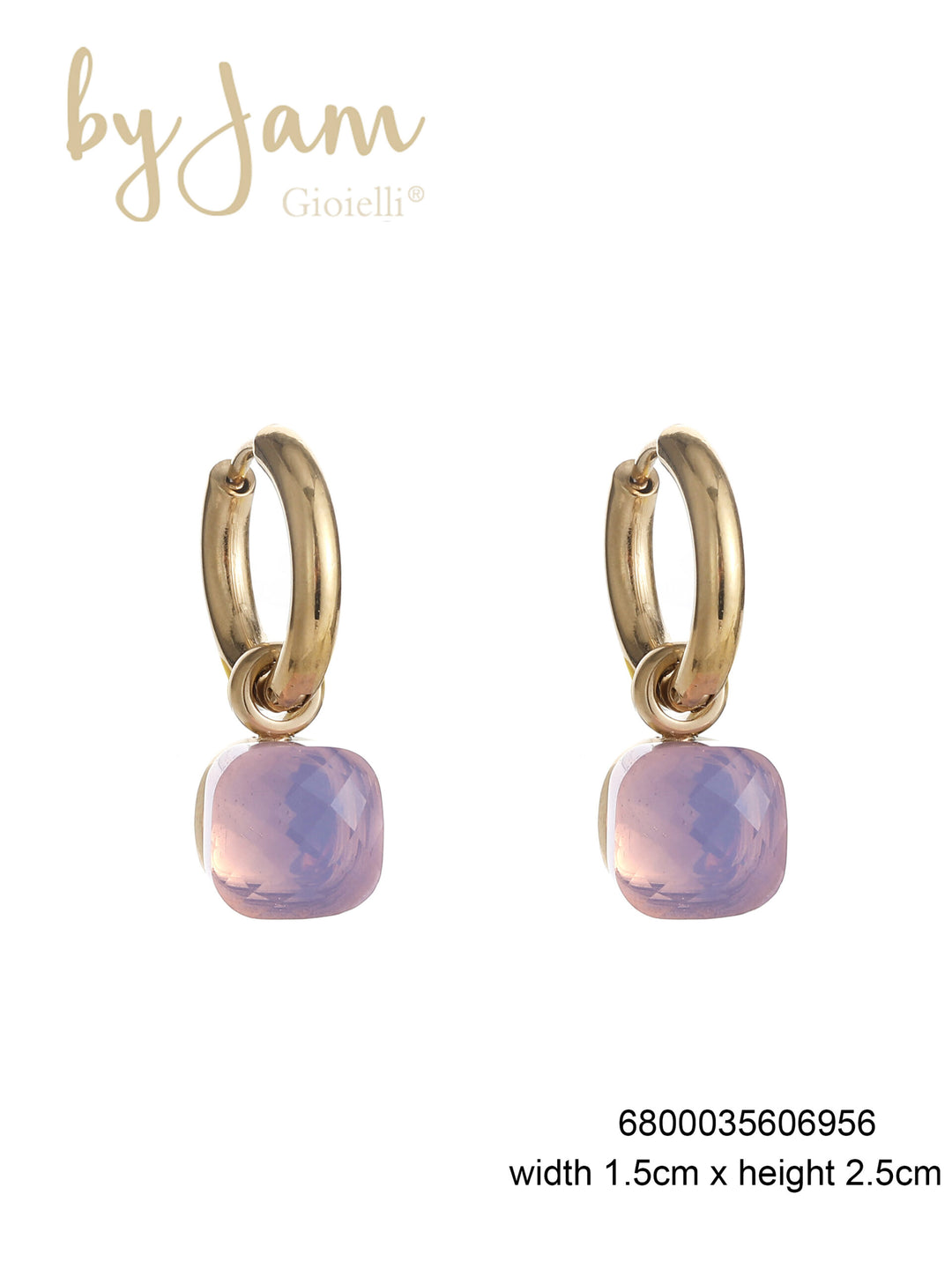 By Jam Gioielli-BJ16797-Stainless Steel-Oorbellen