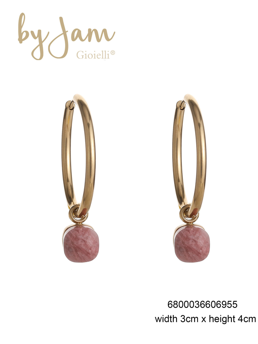 By Jam Gioielli-BJ16806-Stainless Steel-Oorbellen