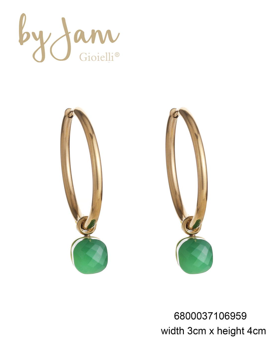 By Jam Gioielli-BJ16811-Stainless Steel-Oorbellen
