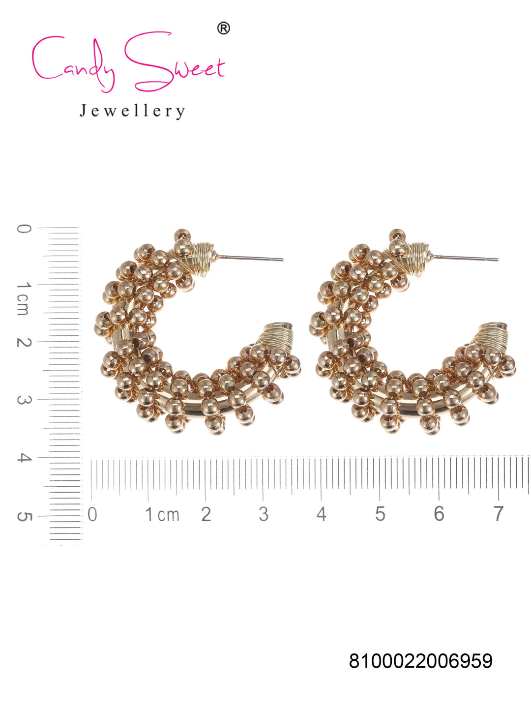Candy Sweet Jewellery-CS23392-Mesing-Oorbellen