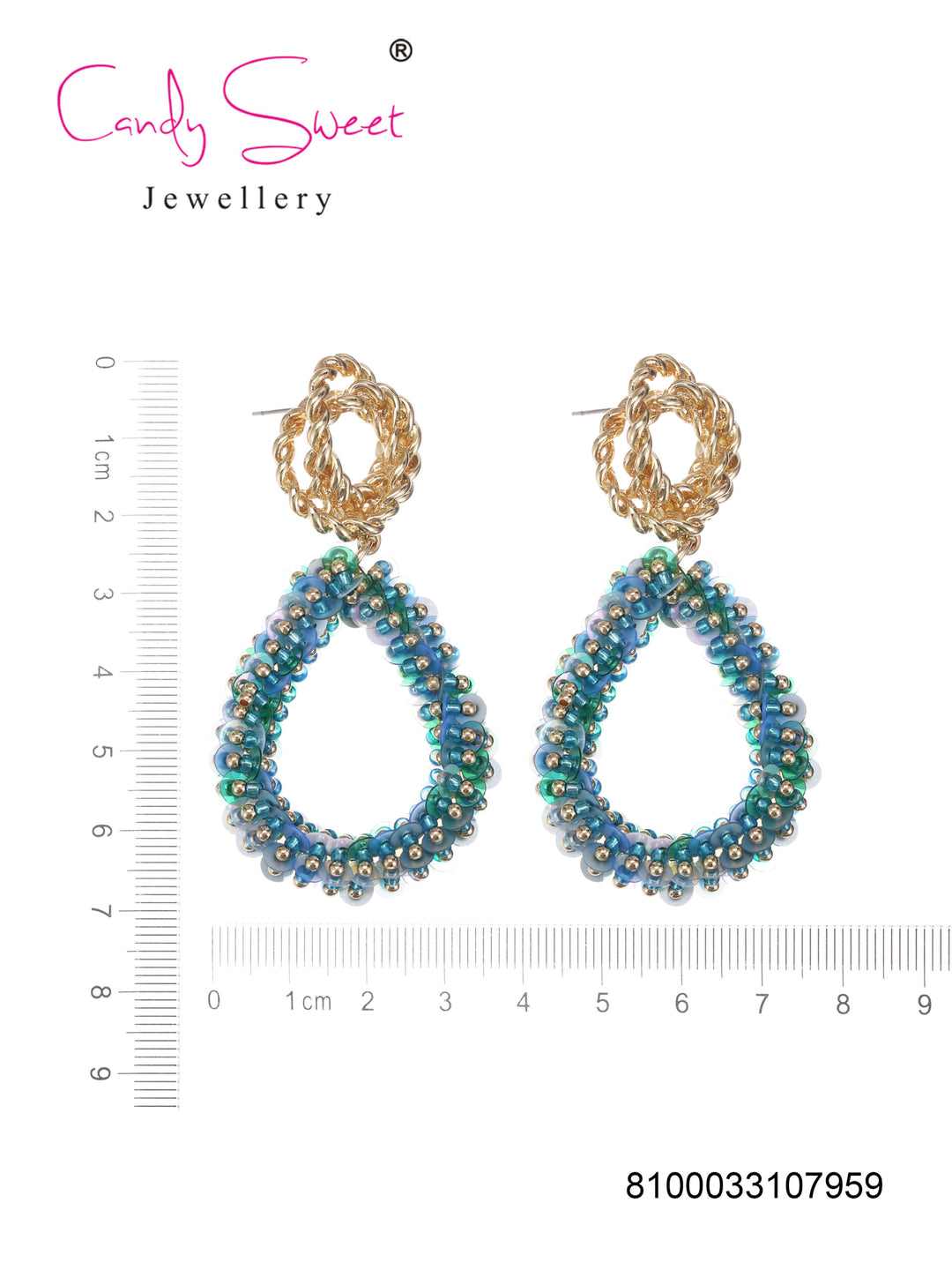 Candy Sweet Jewellery-CS23503-Mesing-Oorbellen