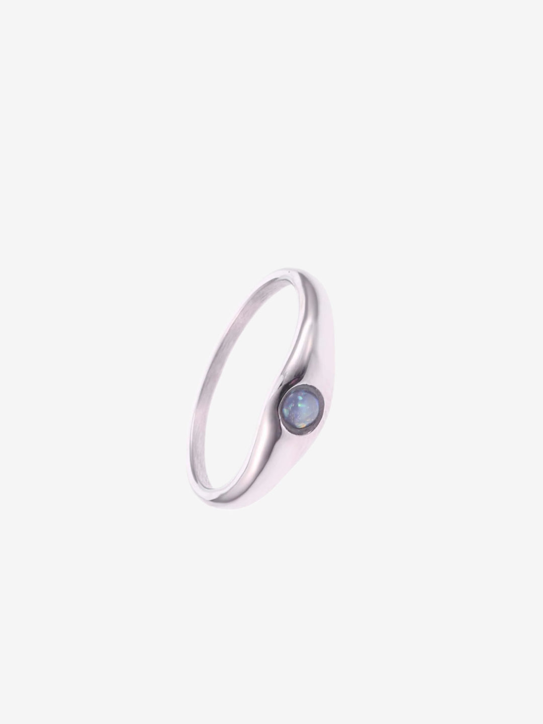 Minimalistische ring met steentje