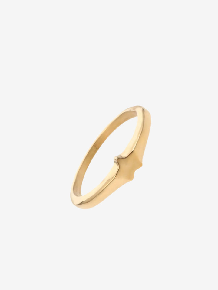 Iconic minimalistische ring met ster