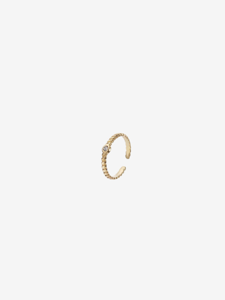 Minimalistische ring met steentje