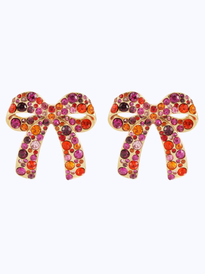 Strik met tutti fruitti kristalstenen studs