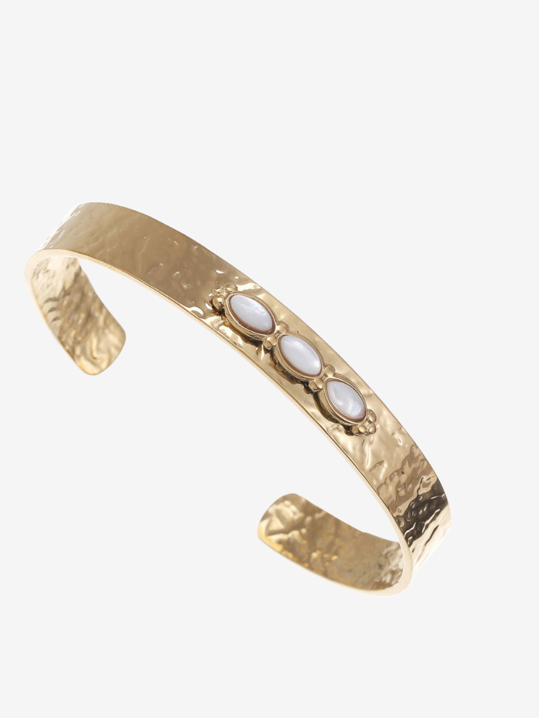 Bangle with stones in the center