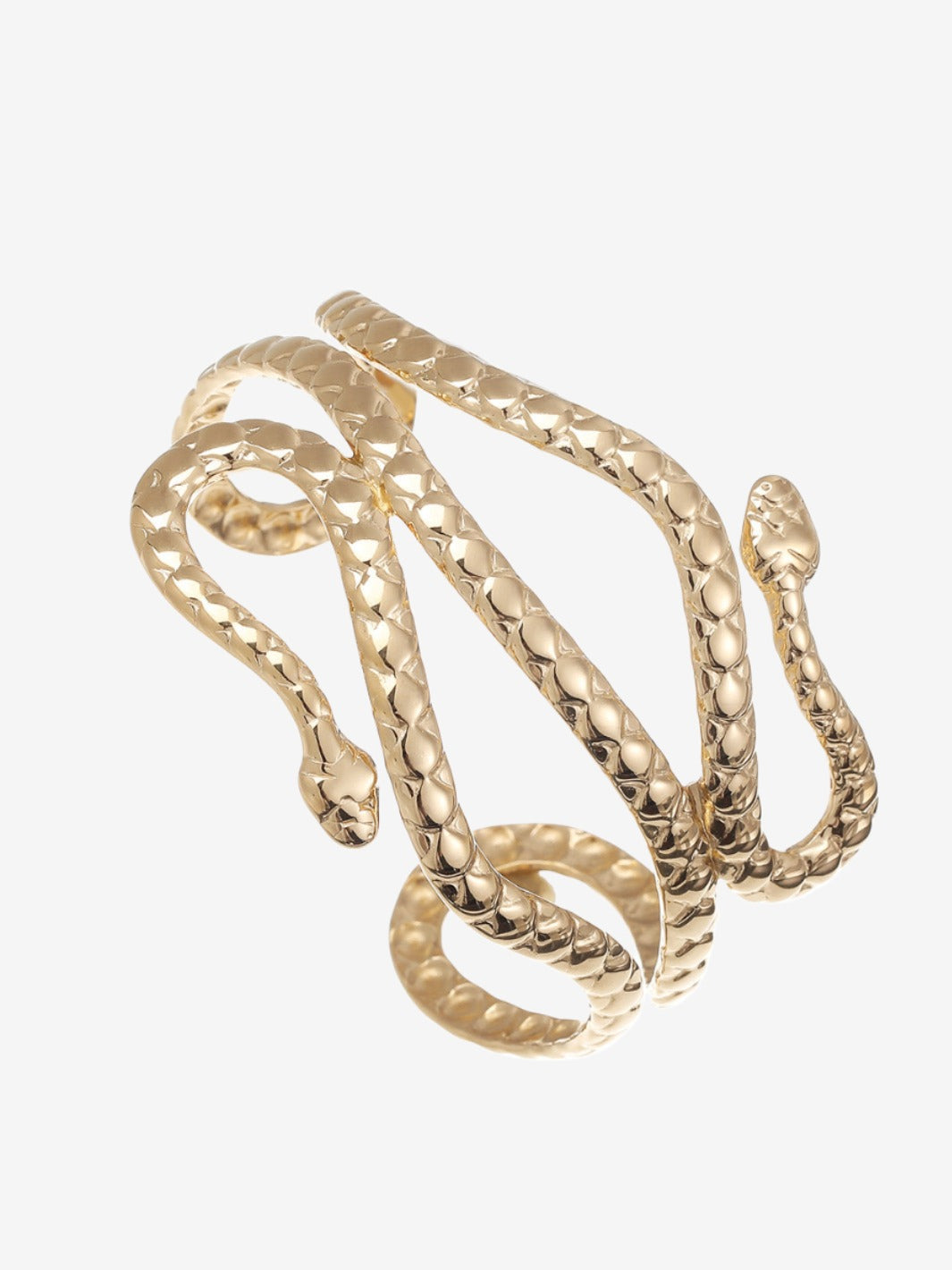 Bangle with two-headed snake