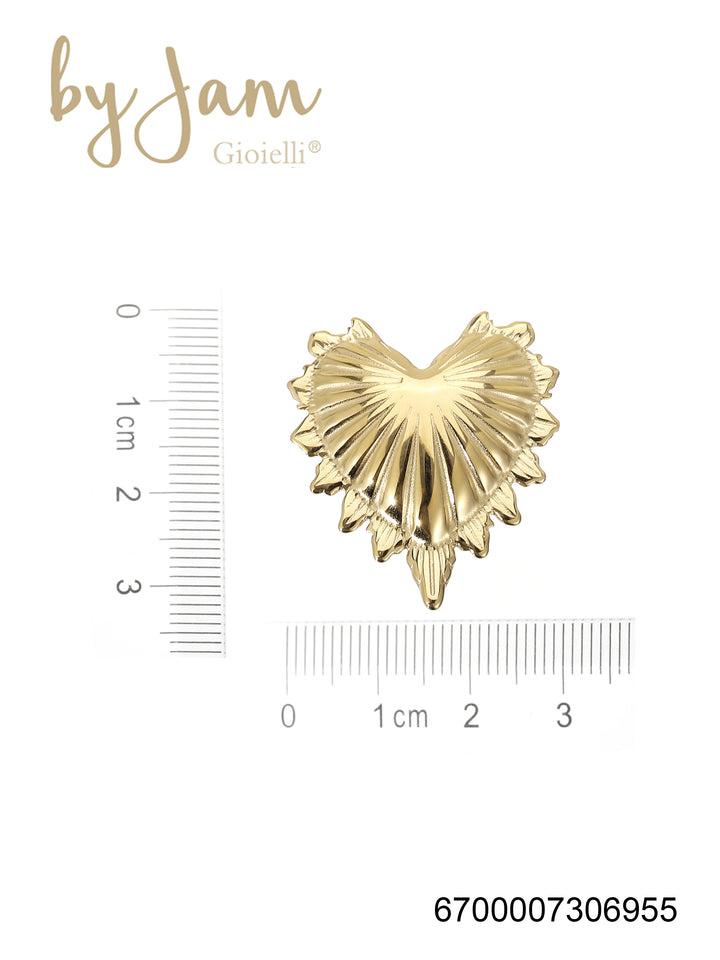 ByJam One Size Ring - Hart - Roestvrij Staal - Hypoallergeen - 0x3x3.5 cm - Goud