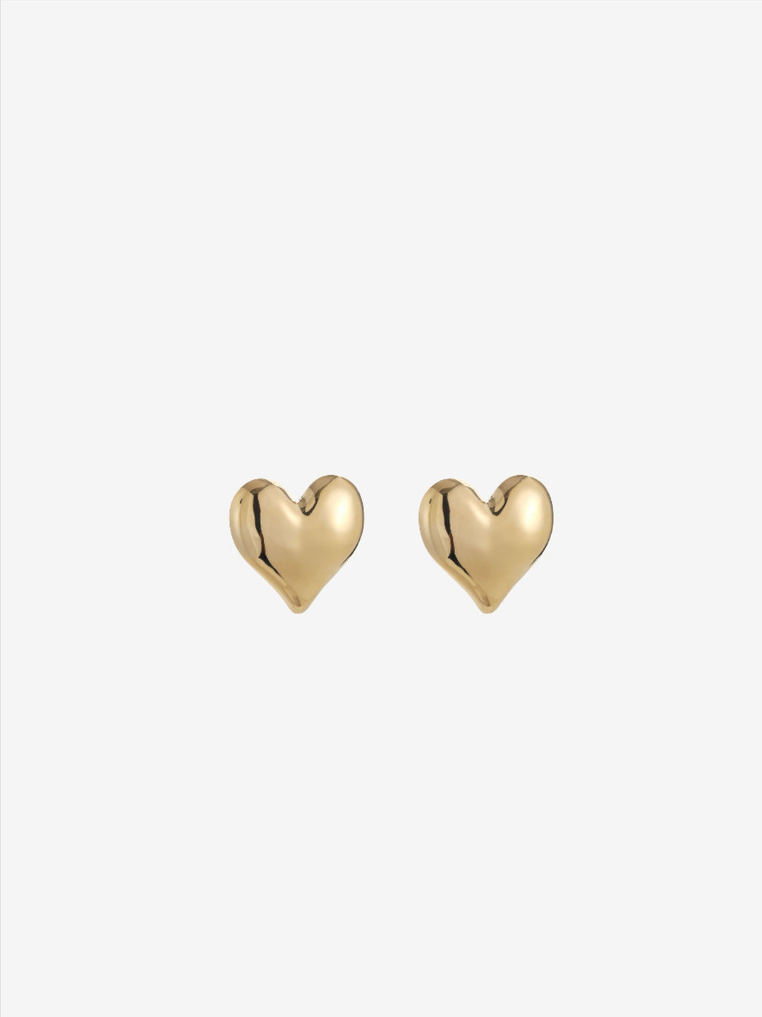 Earrings duo solid heart