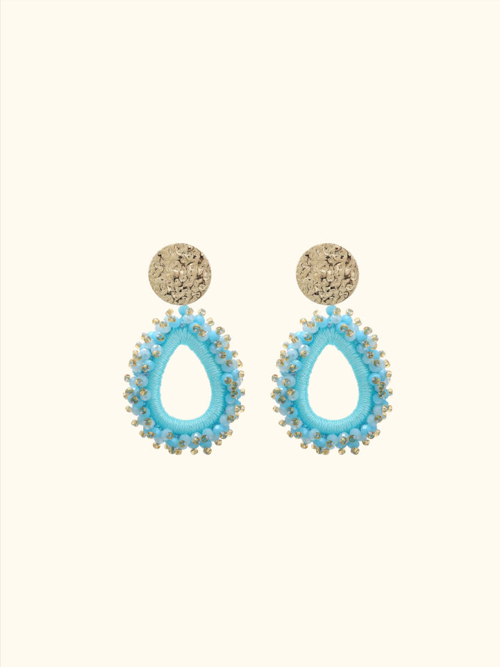 Earrings with water drop