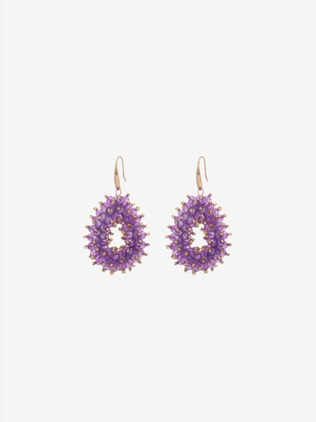 Earrings with drop beads