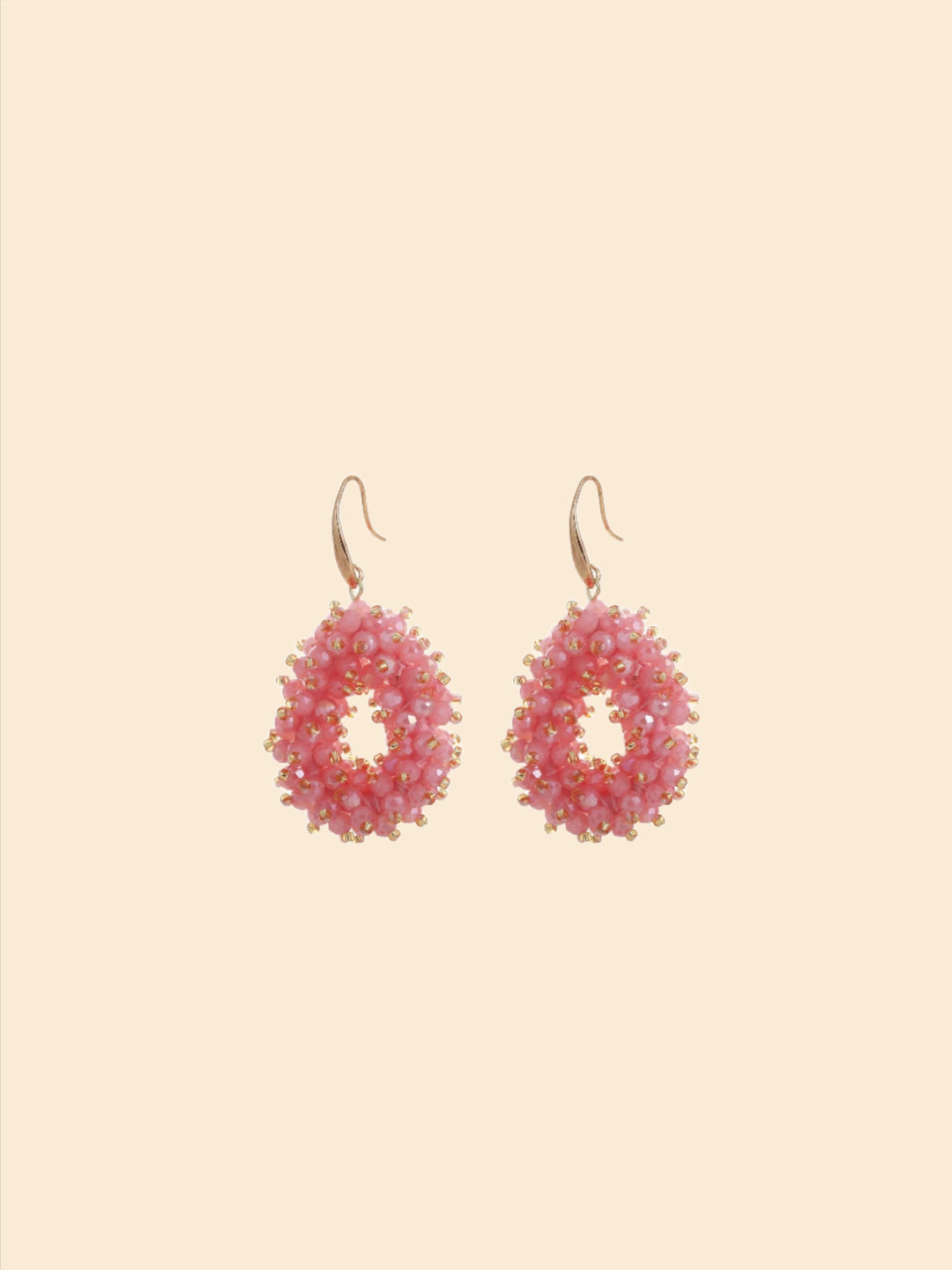 Earrings with drop beads