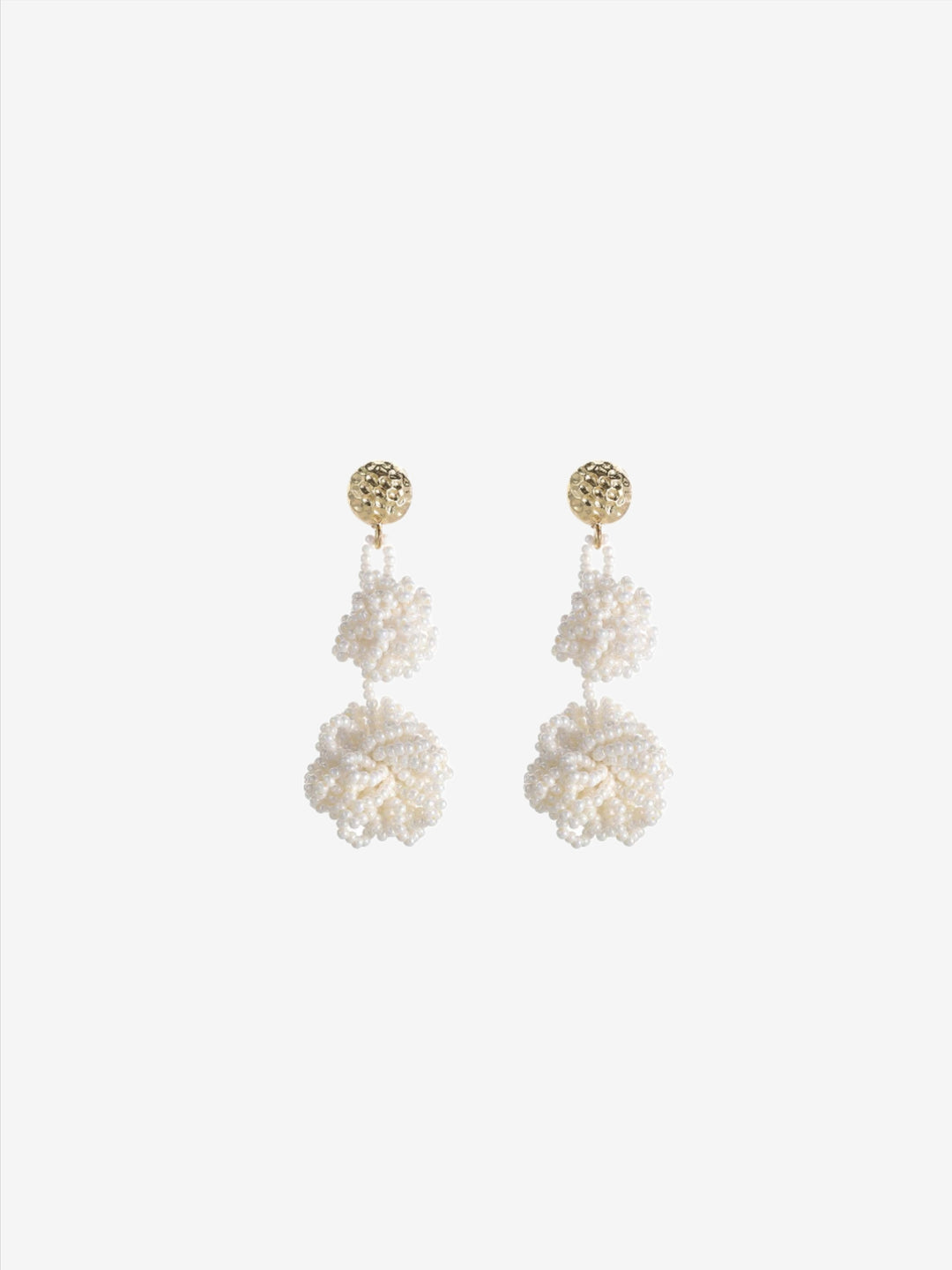 Boucles d'oreilles boule de neige fantaisie