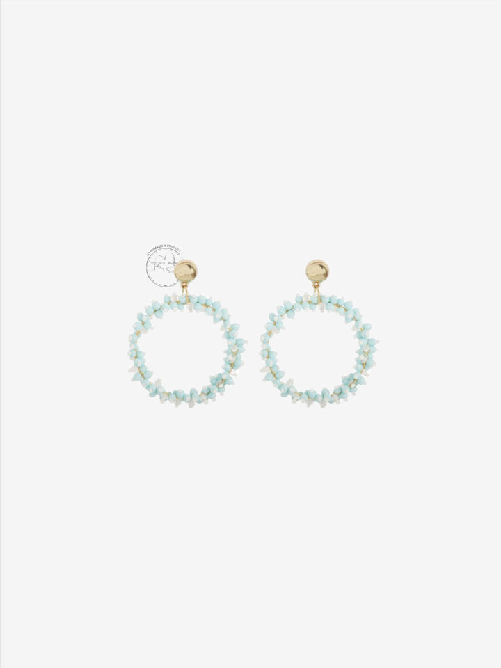 Boucles d'oreilles cercle fusion Elizabeth