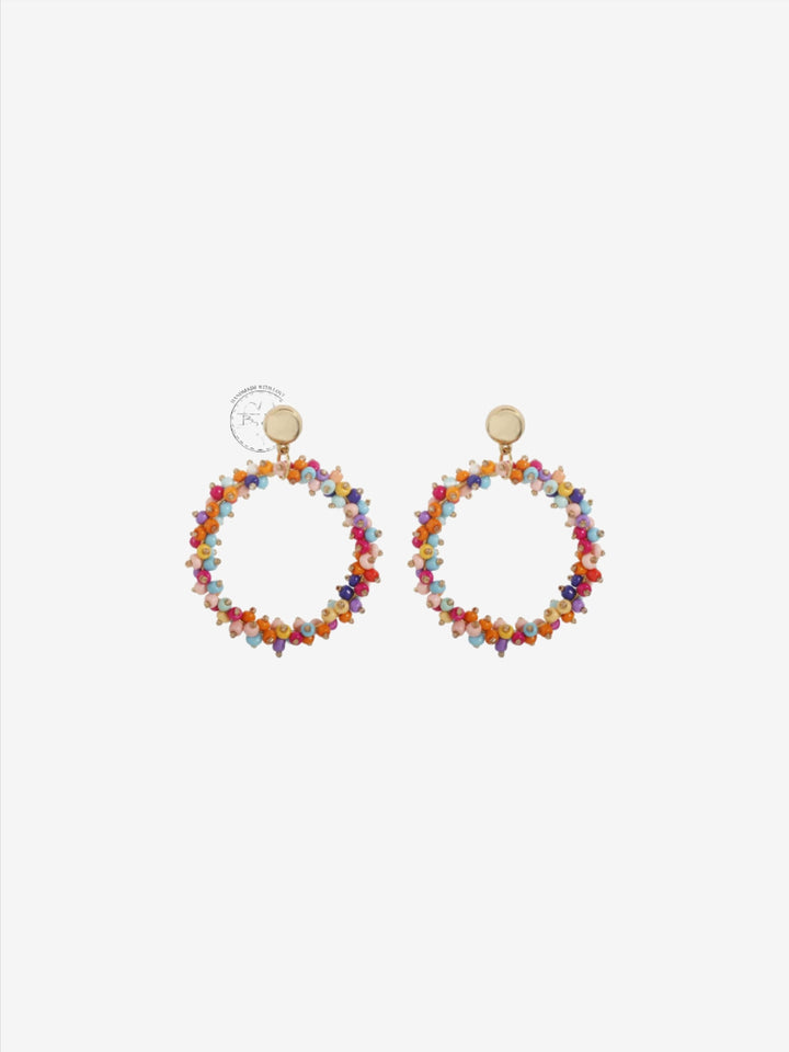 Boucles d'oreilles cercle fusion Elizabeth